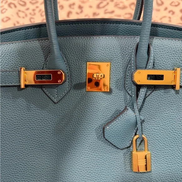 Her mes Birkin style leather bag like new Sz 30cm ❤️VDAY DEAL 1 day only❤️ - Picture 4 of 13